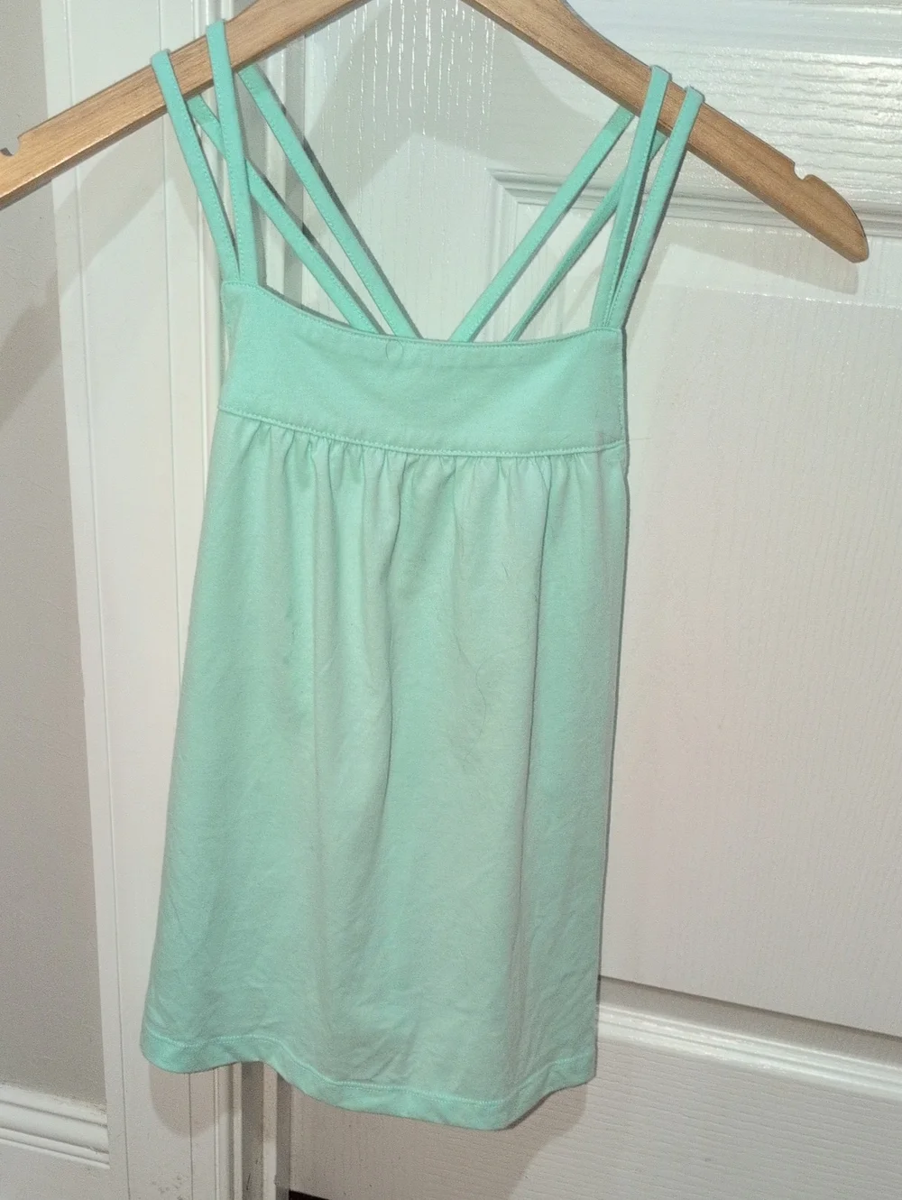 Carter's Girl's Mint Green Double-Strap Cross Back Top